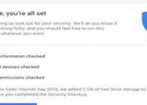 " جوجل " توفر مجددا 2GB من المساحة التخزينية المجانية مقابل التحقق الأمني