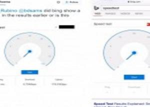 محرك البحث Bing يعرض إختبار سرعة الشبكة