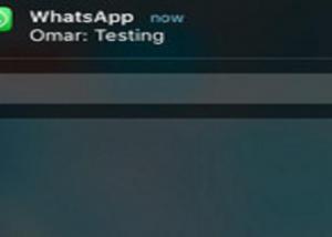 الرد على رسائل "واتس آب" من التنبيهات على أجهزة" iOS"