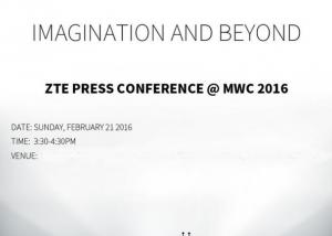  ZTE  تشارك في معرض MWC 2016