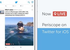 فيديوهات Periscope المباشرة تعمل تلقائيا داخل حسابك في تويتر