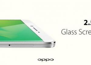 طرح Oppo R7  بلوحة زجاجية منحية الاطراف