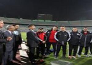 شهد خالد عبد العزيز وزير الشباب والرياضة، تدريب المنتخب الأوليمبي المقام حالياً على ملعب استاد القاهرة لتحفيز الجهاز