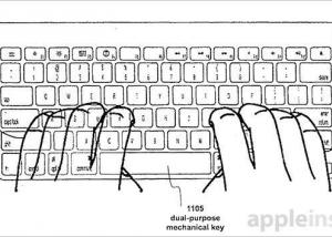 براءة إختراع جديدة من آبل للوحة مفاتيح هجينة مع مفاتيح حساسة للمس