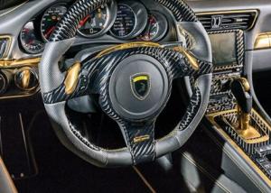  بورش 911 الرياضية مكسوة بالذهب المطلي من الداخل والخارج
