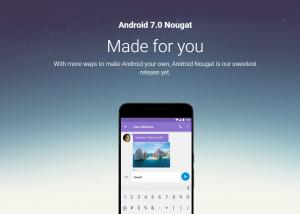 شركة جوجل تبدأ رسميا إصدار تحديث الأندرويد 7.0 Nougat